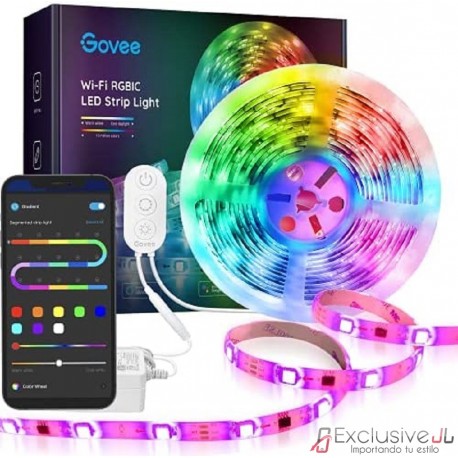 Tira de Luces Govee RGBIC Pro wifi Alexa 5metros