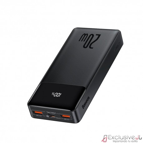 Power Bank Baseus 20w 20.000mAh Bipow Digital Display Batería Portable